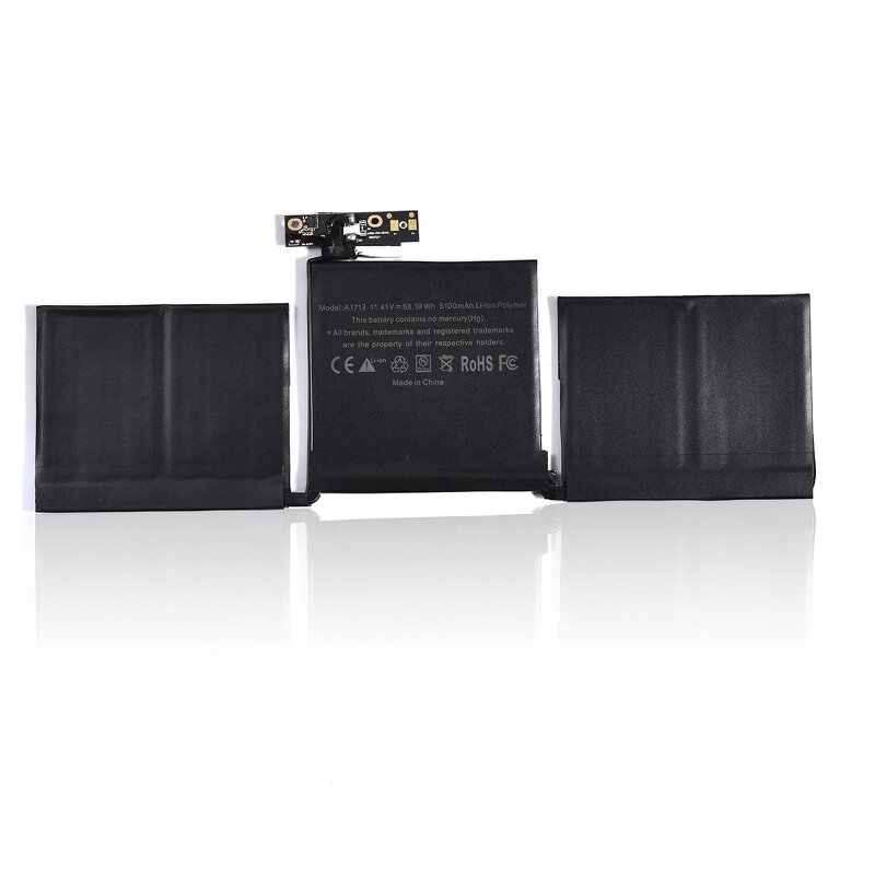 MacBook Pro 13" Battery Manufacturer - Replacement A1713 A2171 5100mAh for Mid 2019
