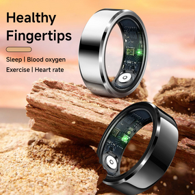 Smart Ring Manufacturer - Waterproof IP68 Blood Oxygen Heart Rate Monitoring Alloy Case