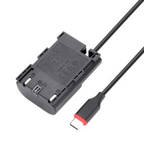 LP-E6 Dummy Battery Manufacturer - Kingma Type-C to LPE6 DC Coupler Adapter