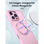 Magnetic Phone Case Manufacturer - Clear Hard PC Transparent for iPhone 16 15 Pro Max with Ring