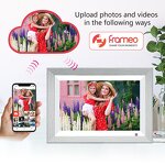 10.1-Inch Digital Photo Frame Manufacturer - WiFi Touch Screen with Wooden Case & Clock