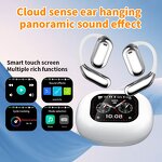 Open Ear Wireless Earbuds Manufacturer - Smart with LED Touch Screen Bone Conduction & Mic