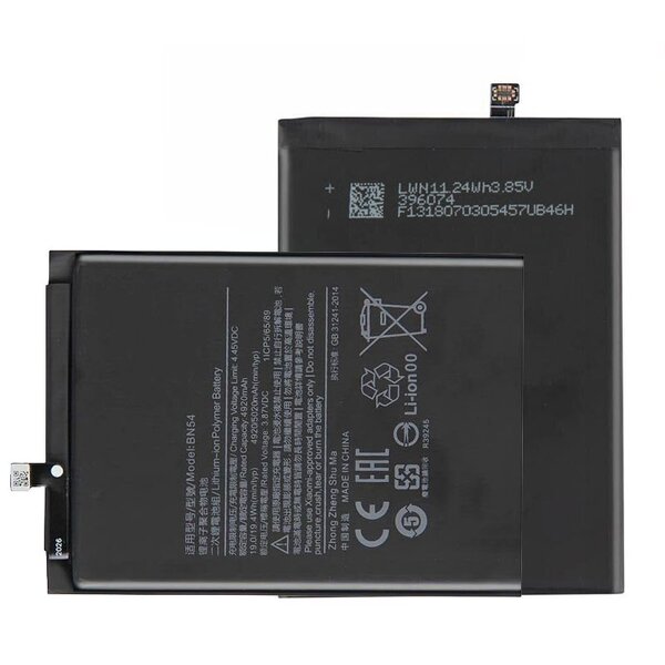Xiaomi Redmi Note 9S Battery Manufacturer - BN55 BN54 BN53 Replacement for 9S 9 9 Pro