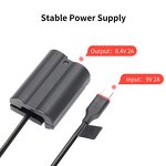 EN-EL15 Dummy Battery Adapter Manufacturer - Kingma Type-C to EN-EL15 DC Coupler