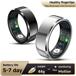Smart Ring Manufacturer - Waterproof IP68 Blood Oxygen Heart Rate Monitoring Alloy Case