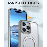 Magnetic Stand Phone Case Manufacturer - High Quality Transparent for iPhone 15 360 Rotation