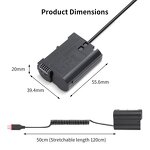 EN-EL15 Dummy Battery Adapter Manufacturer - Kingma Type-C to EN-EL15 DC Coupler