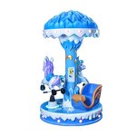 Ride Machine Manufacturer - Durable 3-Player Carousel Horse Coin Operated Fiberglass Metal Shopping Malls