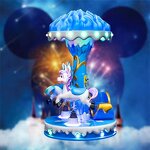 Ride Machine Manufacturer - Durable 3-Player Carousel Horse Coin Operated Fiberglass Metal Shopping Malls