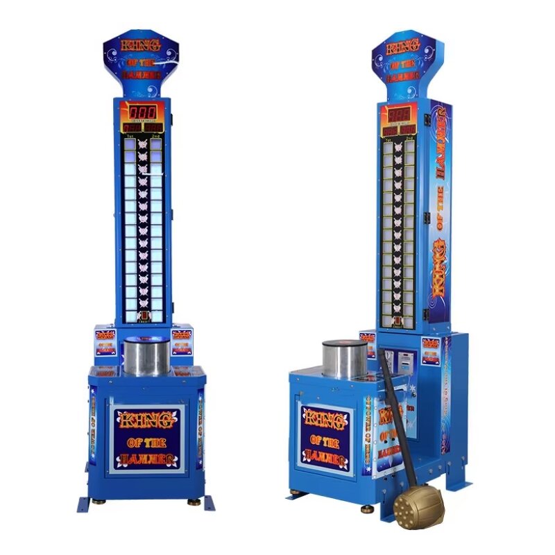Arcade Game Manufacturer - King Power Big Punch Boxing Metal Coin Operated Ticket Redemption Hammer