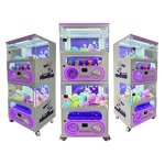 Vending Machine Manufacturer - 220V Dual Layer Mini Coin Operated English Capsule Toy Metal Crane