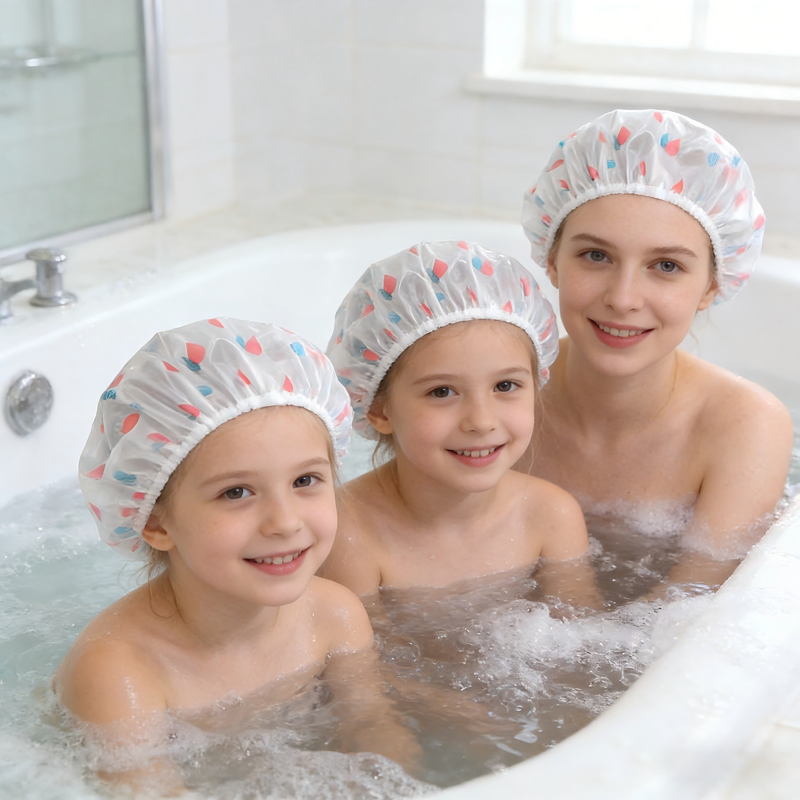 Shower Cap Manufacturer - Hot Sale Colorful Waterproof Thicken Elastic for Women