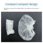 Disposable PE Protective Earmuffs Beauty Barbershop Dye Bath Shampoo Ear Protection Waterproof Earmuffs Bag Earmuffs