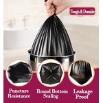 PE Garbage Bags Manufacturer - Rolled Biodegradable Black for Bedroom Restroom Kitchen