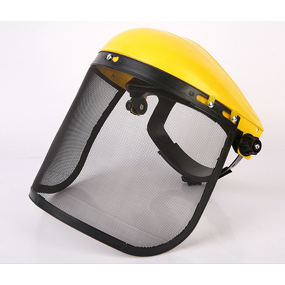 Face Shield Manufacturer - Yellow Steel Wire Gauze Forestry Adjustable
