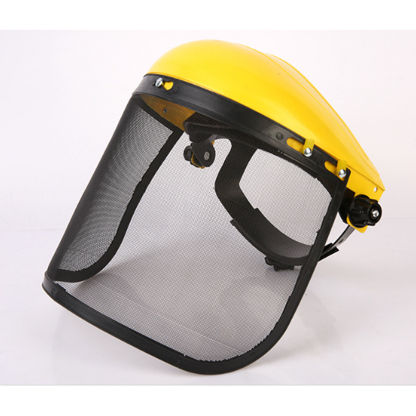 Face Shield Manufacturer - Yellow Steel Wire Gauze Forestry Adjustable