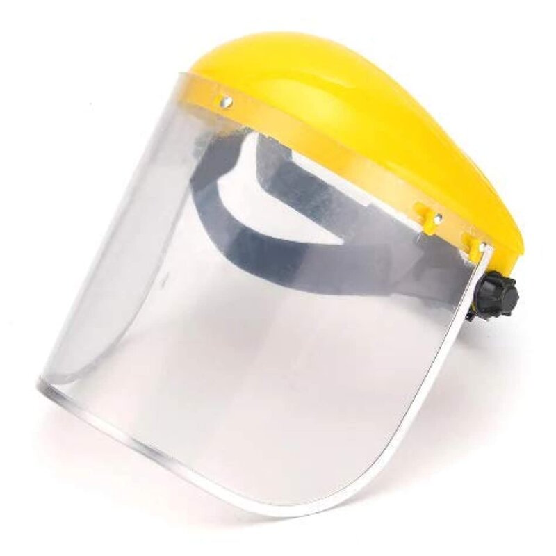Face Shield Manufacturer - Clear Mesh ANSI Certified Flip Protector Yellow Waterproof