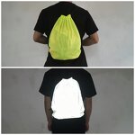 Safety Vest Manufacturer - Green Orange LED Flash Running with Bags