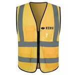 Safety Vest Manufacturer - Yellow Blue Pink Reflective with Pouches