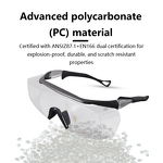 Safety Goggles Manufacturer - PC Half-Frame Anti-Fog Windproof Scratch