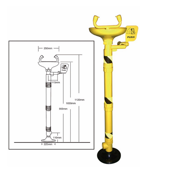 Eye Wash Station Manufacturer - Industrial ABS Emergency Stand Safety
