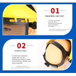 Face Shield Manufacturer - Yellow Steel Wire Gauze Forestry Adjustable