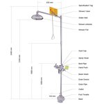 Eye Washer Manufacturer - All Stainless Steel with Foot Pedal Laboratory