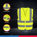 Safety Vest Manufacturer - Customizable Logo Waterproof Polyester