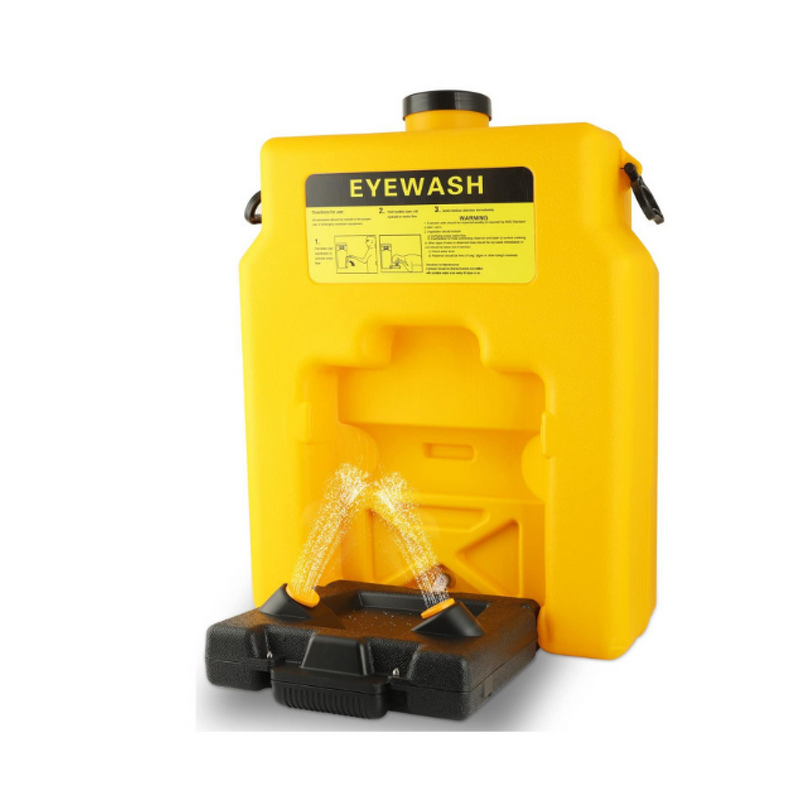 Eye Wash Station Manufacturer - 14-Gallon HDPE Yellow Emergency First Aid