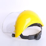 Face Shield Manufacturer - Clear Mesh ANSI Certified Flip Protector Yellow Waterproof