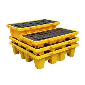 HDPE Spill Pallet Manufacturer - 4 Drums Industrial Oil Containment for Petroleum