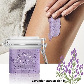 Body Scrub Manufacturer - Wholesale Custom Organic Herbal Lavender for Women & Men Fights Acne