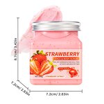 Body Scrub Cream Manufacturer - 350g Fruit Strawberry Coconut Mango Avocado Coffee Rose Turmeric