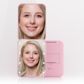 Travel Mirror Manufacturer - OEM Hot Selling Touch Folding LED Pocket Mirror