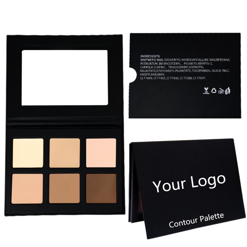 Contour Palette Factory - OEM DIY 6 Colors Full Coverage Nude Brown