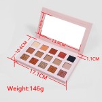 眼影调色板生产商-OEM 15孔定制品牌哑光闪粉亮片