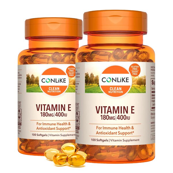 Softgel Capsule Manufacturer - OEM Vitamin E 180mg 400IU Gluten-Free 60 Count