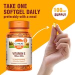 Softgel Capsule Manufacturer - OEM Vitamin E 180mg 400IU Gluten-Free 60 Count