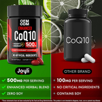 Softgel Capsule Manufacturer - High Absorption CoQ10 500MG Heart Energy Antioxidant 120 Count