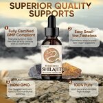 Liquid Drop Manufacturer - Pure Himalayan Shilajit Liquid 85 Minerals Antioxidant Adult
