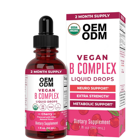 Liquid Drop Manufacturer - OEM B Complex Drops Biotin B12 Niacin Folate Metabolic Support