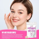 Powder Manufacturer - OEM Hydrolyzed Collagen Protein Vitamin C Easy Dissolve Non-GMO