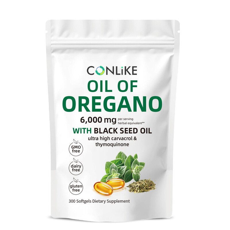 Softgel Capsule Manufacturer - OEM Oregano Oil Black Seed Intestinal Support 90% Food Grade