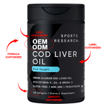 Softgel Capsule Manufacturer - Oem Fish Oil 1000mg Cod Liver Oil Halal Supplement