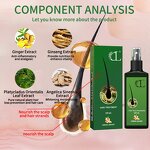 Hair Growth Spray Manufacturer - OEM 20ml Concentrated Formula Natural Herbal Women Men Hair Loss Treatment