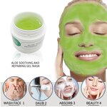 Face Mask Manufacturer - Collagen-Based Anti-Acne White Mud Mask Aloe Soothing Repair Oil Control Acne Removal