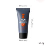 Men's Facial Scrub Manufacturer - OEM Customized 50g Smooth for Clean Pores Skin Care