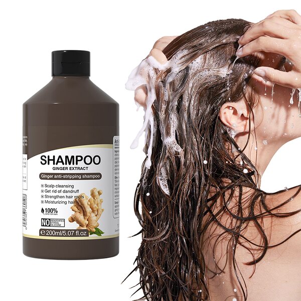 Ginger Shampoo Manufacturer - OEM Herbal for Home Use Prevents Hair Loss Controls Oil Soothes