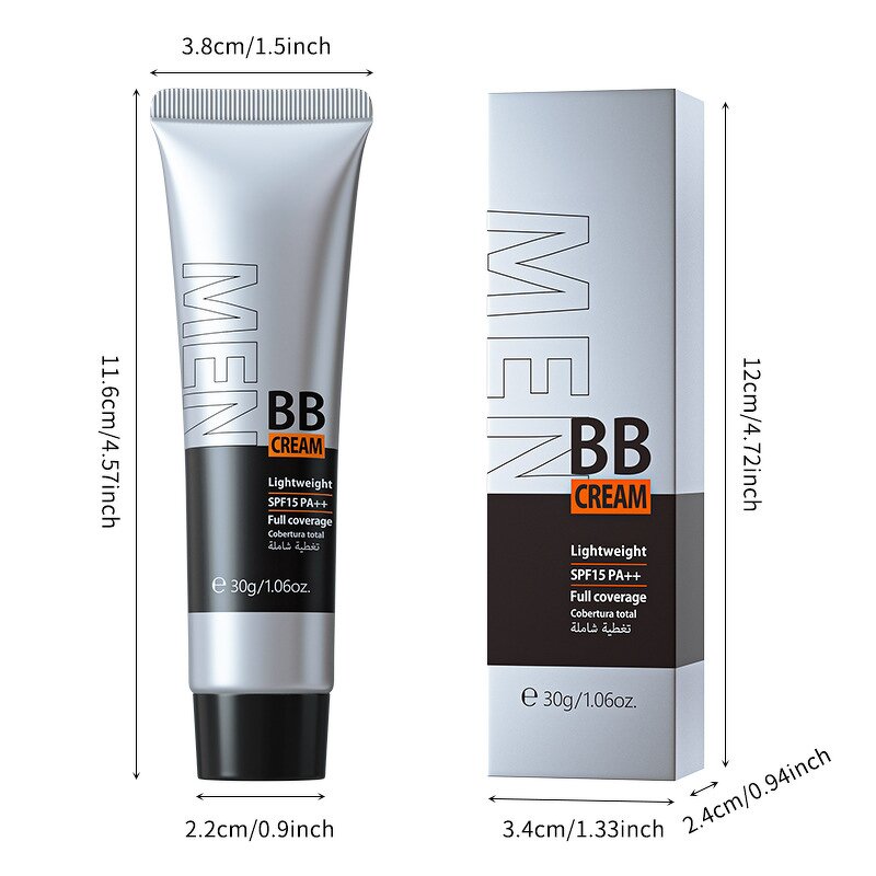 Men's BB Cream Manufacturer - OEM Customized 30g 4 Color Options Whitening Makeup Base