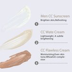Men's CC Cream Manufacturer - Lalaensuni 50SPF+++ Sunscreen Waterproof Oil Control Concealer Foundation